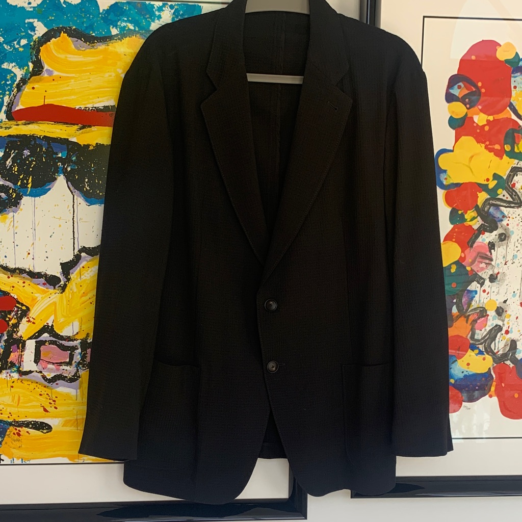 Armani Classic Mens Black Blazer  Brand Unspecified Size 54 Exceptional